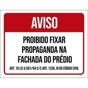 Imagem de Kit 5 Placa Acm Fixas Propaganda Fachada Prédio 18X23 - Sinalizo