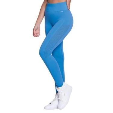 Imagem de Calça Legging Básica Aerada Sem Costura Adulto Selene Fitness Sport Fe