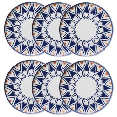 Imagem de Jogo de 6 Pratos Rasos 26 Cm Oxford Flat Sevilha