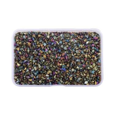 Imagem de Pedras De Vidro Trituradas De Resina Colorida Irregular 80g Para Decor