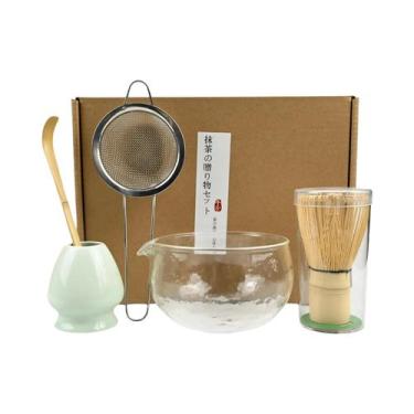Imagem de Conjunto De Tigela De Matcha Estilo Japonês Com Colher, Batedor De Chá