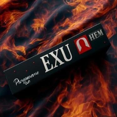 Imagem de Tecido Cetim Estampado Exu Pomba Gira 1 X 1,50 + Incenso Exu - TRAMA &