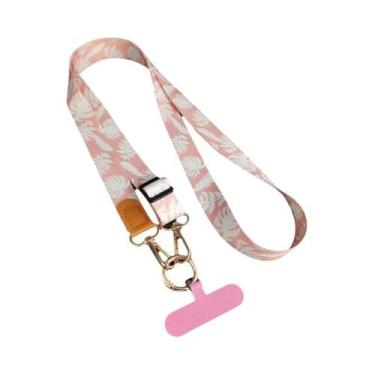 Imagem de Cordão Ajustável Para Celular Com Estampa Floral E Estrelas, Moderno, 