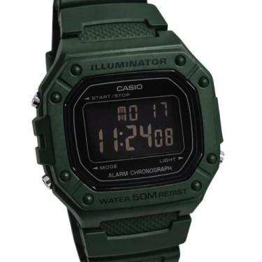 Imagem de Relógio Casio Digital Esportivo Masculino Verde W-218H-3BVDF