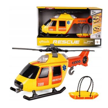 Imagem de Helicóptero de Resgate 1:10 com Guincho Luz e Som - Brink Center