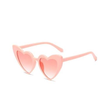 Imagem de Óculos Feminino Adulto Coração Gatinho Vintage Retrô - Hero Band, Rosa