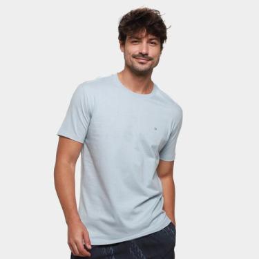 Imagem de Camiseta Calvin Klein Casual Masculina, Azul claro, M