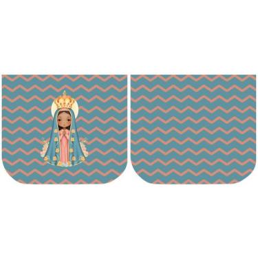Imagem de Necessarie Porta Moeda Nossa Senhora Fundo Chevron - Sintético Doll - 