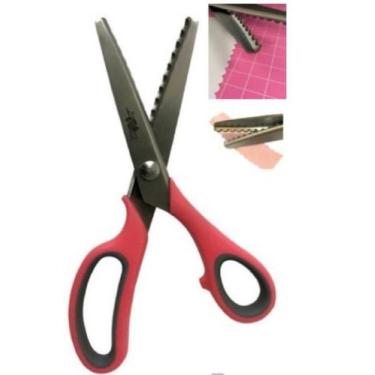 Imagem de Tesoura de escalope profissional papel eva artesanato tes-03 - ArtMak