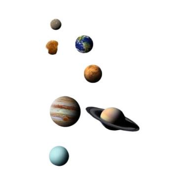 Imagem de Pôster De Parede De Exploração Espacial Com Planetas Do Sistema Solar 