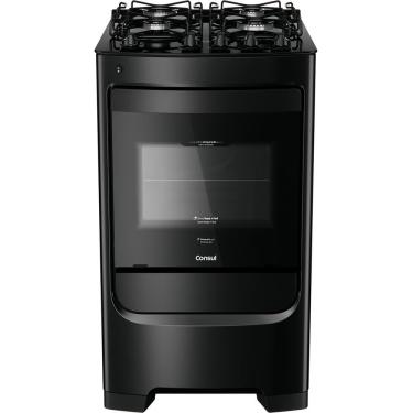 Imagem de Fogão CFO4VBE com 4 Bocas Mesa de Vidro Grades Individuais Super Estáveis Consul