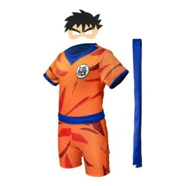 Imagem de Fantasia Infantil Goku Gohan com Máscara e Faixa Azul ( dos 2 aos 9 an