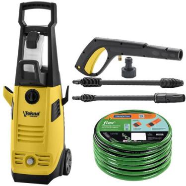Imagem de Lavadora Alta Pressão 1,8Kw AutoStop Rodas e Mangueira 10m TEKNA, 220V