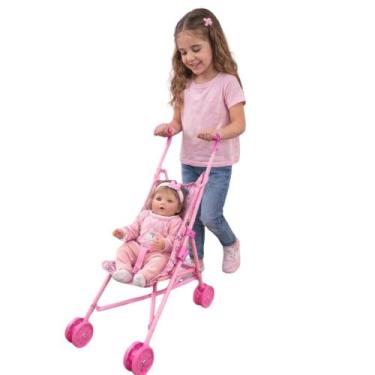 Imagem de Carrinho Boneca Infantil Dobrável Brinquedo - DDG Importadora
