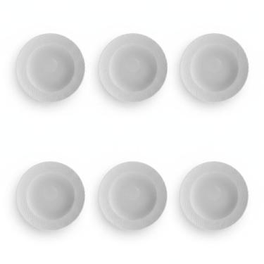 Imagem de Kit 06 Prato Fundo Sopa Linha Relevo Dunas Germer Porcelanas