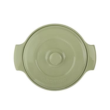 Imagem de Cocotte Refratária Diâmetro 22 cm  Verde Chá 2,7 L Porcelana