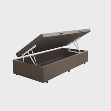 Imagem de Base Cama Box com Baú Solteiro Resistente Conforto Garantido Para Dorm
