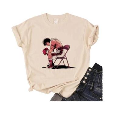 Imagem de Camiseta Unissex De Verão, Gola Redonda, Manga Curta, Hajime No Ippo, 
