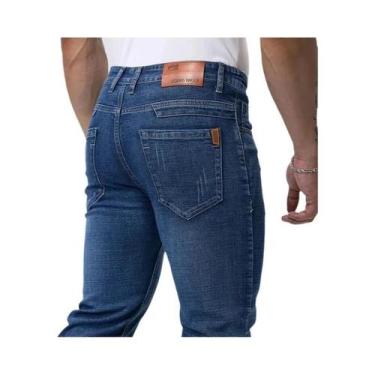 Imagem de Calças Jeans Masculinas Casuais De Negócios Com Stretch Para Primavera