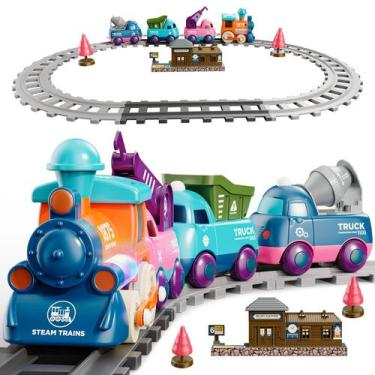 Imagem de Conjunto de trem elétrico Lipneaed para crianças maiores de 3 anos com