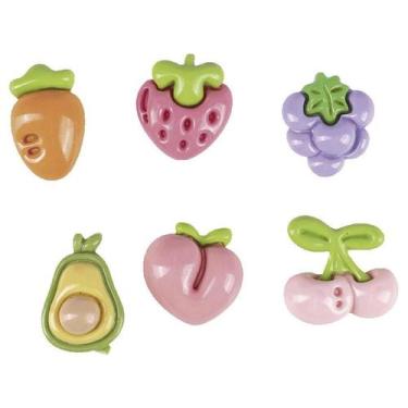 Imagem de Peças 3D Decoração Sestini Studio - Frutas, Colorido