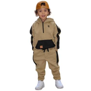 Imagem de Conjunto Moletom Infantil Blusa com Capuz e Calça Inverno - Ewg Moda I