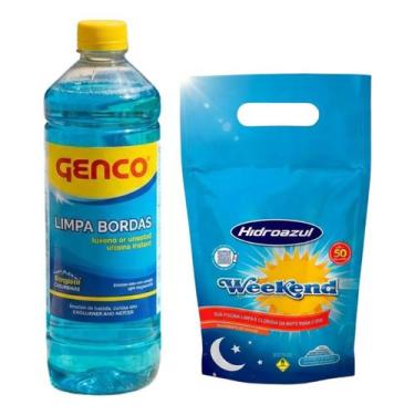 Imagem de Kit Limpa Borda Piscina Azulejos Vinil Fibra Weekend Gordura - Genco