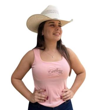 Imagem de Regata Rosa Cowboy Brand Western. Tamanho:UnicoCor:Rosa, Unico, Rosa