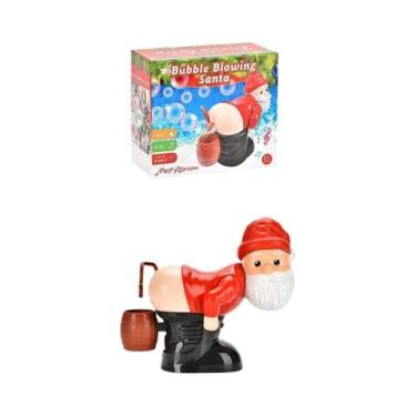 Imagem de Máquina De Bolhas De Sabão Do Papai Noel Para Crianças Com Música E Lu
