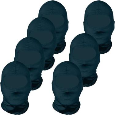 Imagem de Kit 7 balaclavas balaclava touca toca ninja bandana UV50+ - EX311, Azu