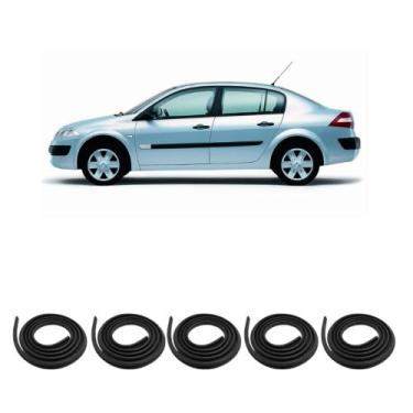 Imagem de Kit Borracha Vedação Das 4 Portas + Borracha Do Porta Malas Megane 200