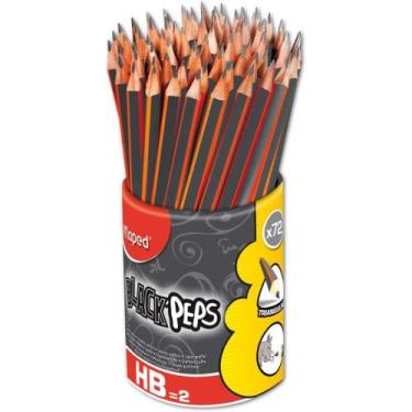 Imagem de Lapis Preto Triangular BLACK PEPS HB POTE-72 - Maped