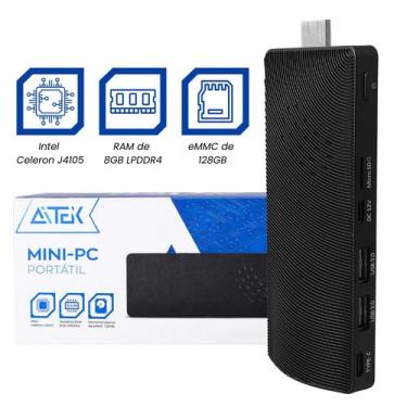 Imagem de Mini PC Portátil Intel Celeron J4105 Com 8GB De RAM E 128GB Suporte 4K