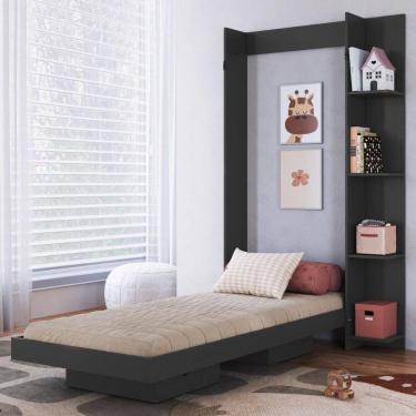 Imagem de Cama de Solteiro Articulada com Estante para Colchão 188x78cm Multimóveis CR40140