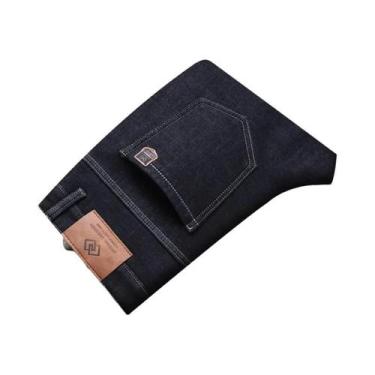 Imagem de Calças Jeans Masculinas De Inverno Com Forro Sherpa, Veludo Grosso, St