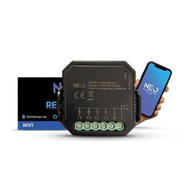 Imagem de Modulo Rele Interruptor Inteligente Quattro Wi-Fi 4X2,5A Bivolt Cod: 2