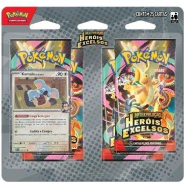 Imagem de Tcg Pokemon Blister Quadruplo Mega Evolução Heróis Excelsos Komala - P