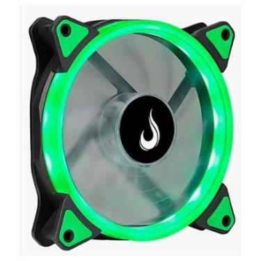 Imagem de Ventoinha Rise Mode Galaxy Led, 120mm, Verde - RM-FN-01-BG-Unissex