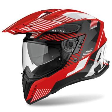 Imagem de Capacete Airoh Commander Boost Big Trail Trilha Vermelho, Preto Vermel