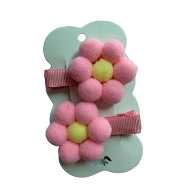 Imagem de Parzinho hair clip flor (Rosa claro ou rosa escuro) - Laços Luissi
