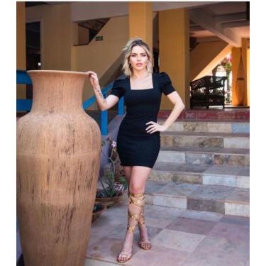 Imagem de Vestido Social Preto - TAM P - Tita Confecções