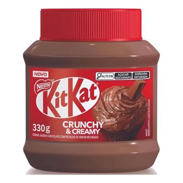 Imagem de Creme Kit Kat Chocolate Crocante Crunchy & Creamy 330g Nestlé