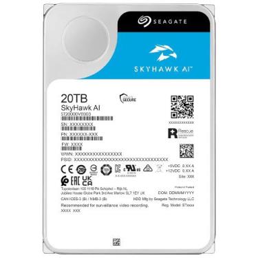 Imagem de HD 20TB Seagate SkyHawk AI Surveillance SATA III 6GBs 3,5Pol 7200 RPM 
