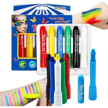 Imagem de Giz Caneta Pintura Facial Infantil Maquiagem Artística Festa