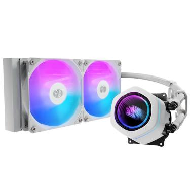 Imagem de Water Cooler para CPU Masterliquid Core NEX 240 MLX-D24M-A18PA-RW ARGB Branco Refrigeração Eficiente Cooler Master