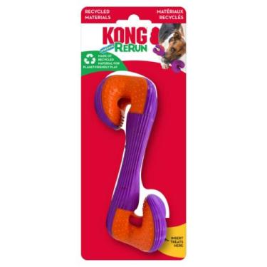 Imagem de Brinquedo Sonoro Kong Rerun Whoosh Bone Para Cachorro - P/M - LARANJA 