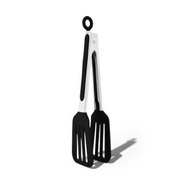 Imagem de Pinça espátula de silicone preta - Mimo Style, UNICA