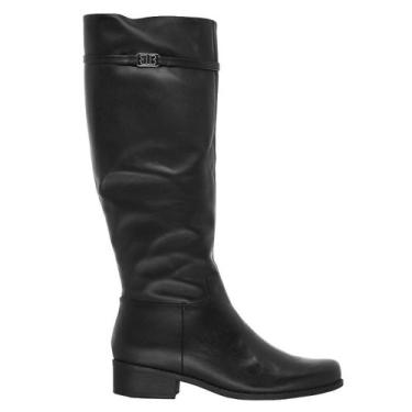 Imagem de Bota Montaria Cano Longo Couro Feminina Bottero Preta, Preto, 37