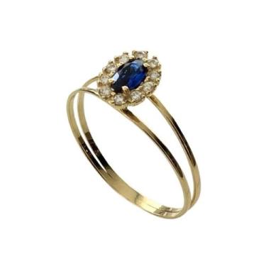 Imagem de Anel Trabalhado Feminino, Em Ouro Amarelo 18K - COMERCIAL