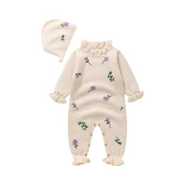 Imagem de Conjuntos De Roupas Para Bebês Meninas Recém-Nascidas Com Macacões Flo